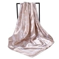 thumbnail image 4 of Vintage Paisley Print Square Silk Scarf for Women, 35-inch Large Fashion Neck Scarf, Lightweight Satin Head Scarf and Hair Accessory Camel, 4 of 4