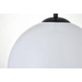 thumbnail image 4 of Baxter 1 Light Black Pendant With Frosted White Glass, 4 of 7