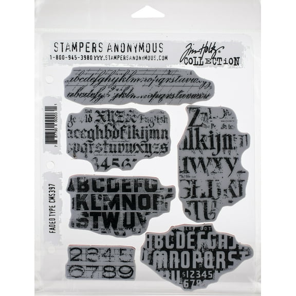 StampersA Cling Stamp THoltz Faded Type
