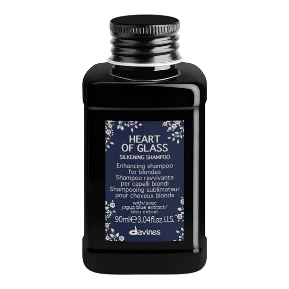 Davines Heart of Glass Silkening Shampoo for Blonde Care, 3.04 fl. oz.