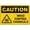 Warning Sign 3, variant on Caution Wood Chipper in Use Sign, 8"x12" UV Printed Aluminum Sign, Weatherproof Security Sign for Home Business