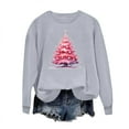 thumbnail image 6 of Xdegoge Christmas Sweatshirt Womens Funny Xmas Tree Graphic Pullover Long Sleeve Shirts Trendy Cute Going Out Crew Neck Tops 2025 Party Holiday Outfits, 6 of 6