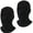 Black, variant on 2 Pack knitted mask 3 Hole Ski Mask Winter Warmer Full Face Balaclava Outdoor Sports Thermal Cap
