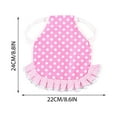 thumbnail image 2 of Hen Saddle Chicken Apron – Decorative Ruffles Back Protector for Poultry Wing Protection,Floral Print Breathable Material, 2 of 3