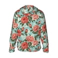 thumbnail image 4 of Xecao Rose Flowers for Sun Shirt-A lightweight, hoodie-style long-sleeve UV protection garment designed for other outdoor activities., 4 of 9
