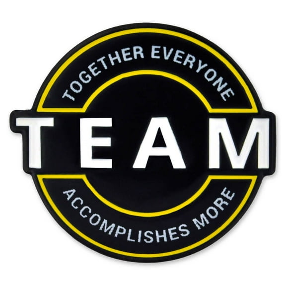 PinMart's Motivational Team Together Everyone Accomplishes More Enamel Lapel Pin