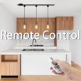 thumbnail image 5 of FSLiving 2-Wire Track Light Pendants Black Cord Oil Rubbed Black Socket Retro Style with Remote Control LED Edison Bulbs Decoration Industrial Factory Track Light Customizable for Kitchen 1 Light, 5 of 9