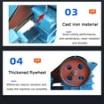 thumbnail image 2 of EQCOTWEA Jaw Crusher Electric Crushing Machine Rocks Ores Crusher Jaw Crushing Machine 220V 2.2KW, 2 of 16