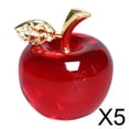 thumbnail image 1 of Pisapapeles Decorativo De Manzanas Soledad 5 Figuras De Vidrio, 1 of 10