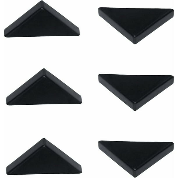 6mm Black Corner Protectors for Pointed Glass, Mirror, Ceramic Tile