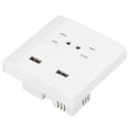 thumbnail image 3 of Enchufe USB Dual ANGGREK Toma De Pared ABS+Toma De Carga De Latón Carcasa Antiimpacto 10A US 110/220V, 3 of 7