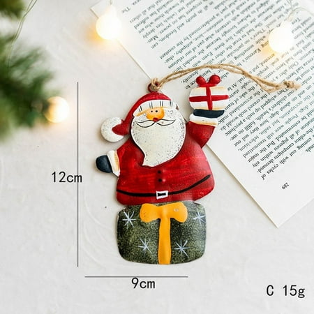 

Retro And Old Christmas Wrought Iron Angel Old Man Small Pendant Decoration
