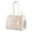 Beige, variant on Fashion Dog Carrier Purse, Premium Leather Cat Carrier Bag, Airline Approved Soft Sided Pet Travel Tote Bag with Pockets Beige