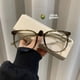 thumbnail image 1 of Gafas de miopía ultralivianas con montura grande y cara lisa para mujer, lentes planas anti luz azul de alta definición sin receta, 1 of 6