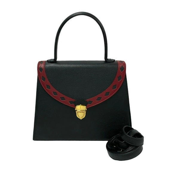 Pre-Owned Yves Saint Laurent YSL Cutout Perforated Leather 2-Way Handbag/Shoulder... (Good)