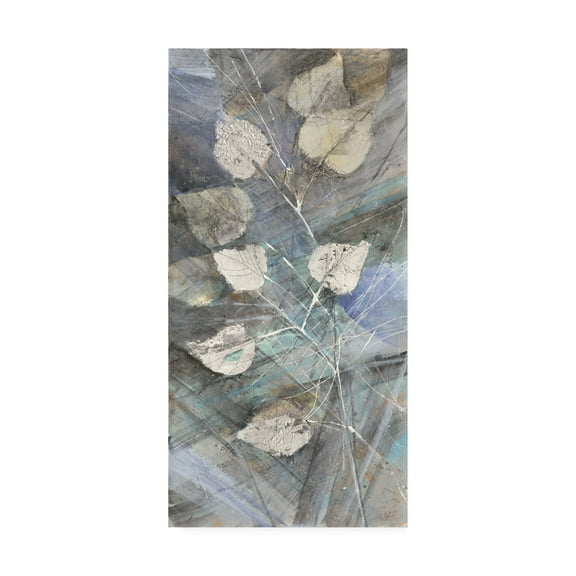Albena Hristova 'Silver Leaves I' Canvas Art