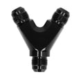 thumbnail image 1 of Adaptador de montaje de bloque en Y anodizado negro de 3 vías accesorio de aluminio para coche 8AN macho a 2X AN8 8AN macho, 1 of 6