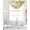 Off-white, variant on Yellow Daisy Flowers Sheer Waterfall Valance Curtains for Window, Spring Summer Pastoral Garden Floral Rod Pocket Sheer Topper Swag Curtains for Living Room, Kitchen 38.5"W x 47.2"L, 1 Panel