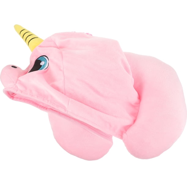 Houderco Almohada Para En Forma De U Con Capucha Rosa Para Protección Y En Viajes
