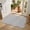 Gray, variant on Diatomaceous Earth Bath Mat 16"x24", Vintage Cream Absorbent Half Circle Bathroom Rugs with Non-Slip Backing Rubber, Low-Profile Doormat for Kitchen Sink Indoor Farmhouse Retro Beige Solid Color