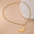 thumbnail image 3 of EUEAVAN Gold Love Moon Pendant Necklace Stainless Steel Jewelry Gifts, 3 of 6