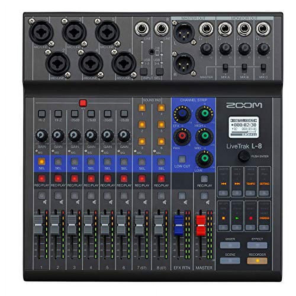 Zoom Pro Sound LiveTrak L-8 Digital Audio Recorder & Mixer with 8 Channels - image 2 of 2
