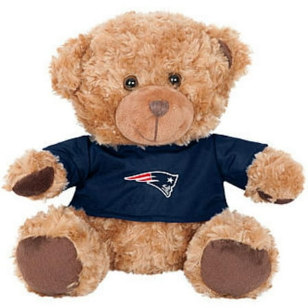 FOCO NFL New England Patriots Sitting Plush Shirt Bear 10" with Shirt