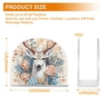 thumbnail image 3 of Deer Head Floral Flowers Napkin Holder for Table Clear Napkin Stand Paper Holder Acrylic Organizer Dispenser Napkins for Dinner Kitchen Restaurant Room, 3 of 8