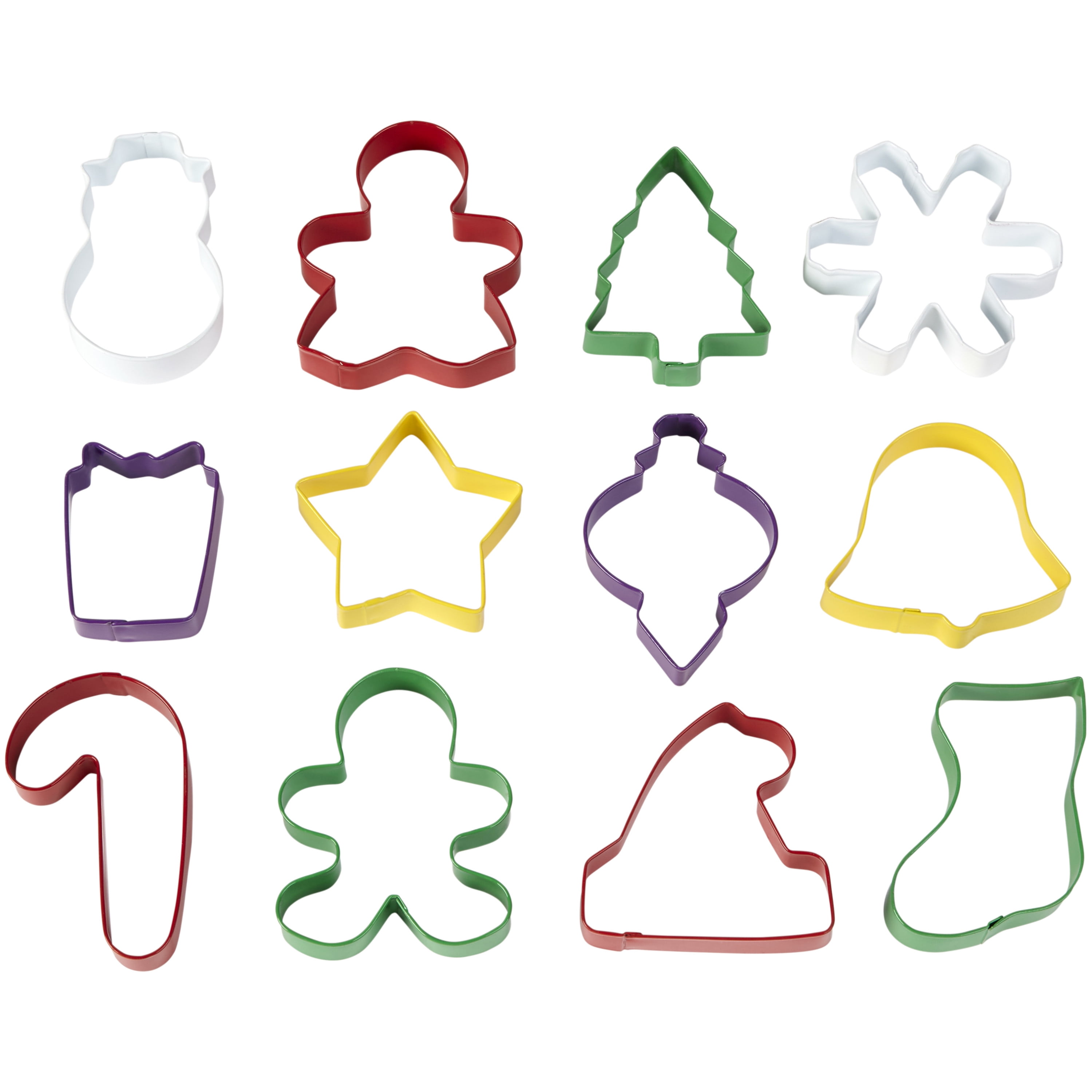 Wilton 12 Christmas Holiday Shapes Cookie Cutters