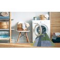thumbnail image 2 of Ahgly Company Machine Washable Indoor Square Transitional Green Area Rugs, 6' Square, 2 of 7