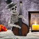 thumbnail image 5 of Xihbxyly Decoración de Esqueleto de Halloween, Artesanía de Resina Única, Diseño Duradero E Intrincado, Perfecto para El Hogar, La Oficina, La Sala de Estar, Regalo de Fiesta de Halloween, Incluye 1, 5 of 6