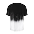 thumbnail image 5 of Nmnitkp Women's Tops, Tees & Blouses Polka Dot Print Asymmetrical V-Neck Short Sleeve T-Shirt, Casual Loose Fit Spring Summer Tops for Daily Wear Black,M, 5 of 5