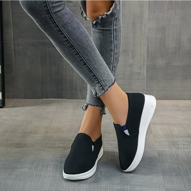 Zapatos de lona planos de gran tamaño para mujer, zapatos deportivos casuales cómodos de verano Wmkox8yii shalkjhdk1581