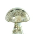 thumbnail image 4 of 12", 10"H Green Glass Handmade Glossy Weathered Mushroom Sculpture, by DecMode (2 Count), 4 of 11