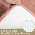 thumbnail image 5 of Luxury Long Bathroom Runner Rug, 24x72 Inch Thick Soft and Absorbent Microfiber Non Slip Bath Mat, Rubber Backing Quick Dry Rugs Carpets, Machine Washable Plush Mats for Shower Floor, Pink, 5 of 15