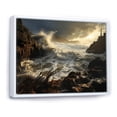 thumbnail image 2 of Designart "Beach Storm Euphony II" Nautical & Beach Floater Framed Wall Decor, 2 of 7