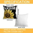 thumbnail image 2 of Sunflower Pillow Covers, Sunflower Decor Gnomes Pillow Covers 18x18 Set of 4, Sunflower Decorative Black Buffalo Plaid Gnomes Throw Pillow Covers for Couch Sofa Living Room Indoor Outdoor, 2 of 6
