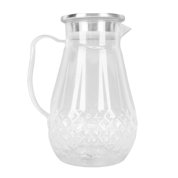 M Buder Premium 1500ml / 50.7 oz Clear Acrylic Water Pitcher Heat Proof Beverage Jug with Handle & Lid for Cold Hot Drinks Iced Fruit Tea