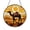 Acrylic 3.5 Inch, variant on Desert Camel Stained Glass Suncatcher Window Hanging, Camel and Sand Dunes with Sunset Round Glass Art Panel, Vibrant Desert Scene Window Decor, Decorative Hanging Ornament for Home