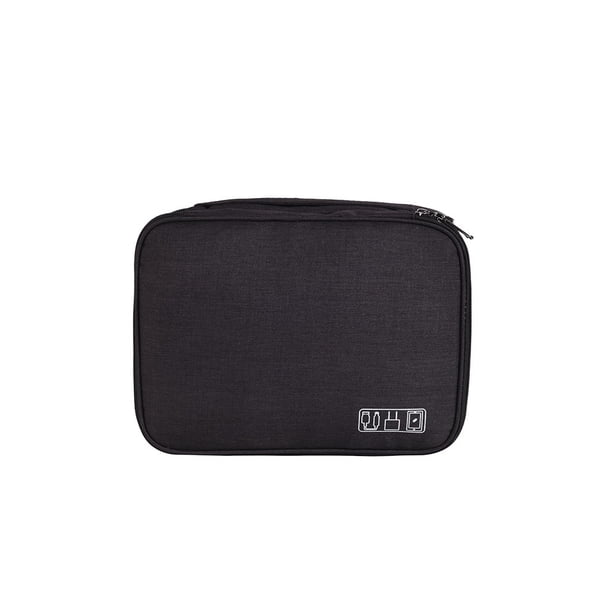 Estuche de almacenamiento Naiovety Organizador de cables Bolsa de accesorios de viaje Negro 5 pulgadas