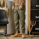 thumbnail image 2 of Pantalones de chándal estilo militar estilo retro americano para hombre, pantalón de chándal táctico holgado para exteriores, estilo urbano, para otoño, 2023, 2 of 5