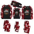thumbnail image 4 of Odeerbi Christmas Pajamas for Family Holiday Long Sleeve Family Christmas Pajamas Matching Sets Mom Casual Printed Top Pants Outfits Loungewear Two-Piece Sleepwear Xmas PJs Set Red, 4 of 6