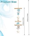 thumbnail image 3 of Handmade Sea Glass Windchime Outdoor Beach Gifts 19.69inch Long Hanging Mobile Wind Chime Garden with Driftwood and Polished Sea Glass for Home Decor, 3 of 8