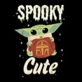 thumbnail image 2 of Boy's Star Wars: The Mandalorian Halloween Grogu Spooky Cute Pumpkin Graphic Tee Black Small, 2 of 5