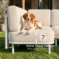thumbnail image 3 of LayinSun 2 Pieces Outdoor Patio Furniture Set,Modular L-Shaped Sectional Sofa Set with 7" Thick Cushions, 3 of 7