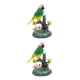 thumbnail image 1 of Cateissary Figuras de loros eléctricos Portalápices Escultura de pájaro que habla Reproducción de escritorio Juguetes de inducción Control de Type1 NO1, 1 of 4