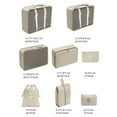 thumbnail image 4 of Juego organizador de viaje de 8 piezas: ¡cubos de embalaje para un viaje eficiente! Bolsa ordenada para zapatos, 4 of 10