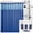 Navy Blue, variant on 17 Pieces Bathroom Complete Set Shower Curtain with Hooks and Ceramic Accessories Set ( Fresco Brown )