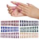 thumbnail image 1 of 12 juegos de uñas postizas de almendra mediana, uñas postizas de almendra mediana mate, cubierta completa para Nail Art DIY, 1 of 5