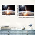 thumbnail image 6 of ARISTURING Spaceship Takes Off Into Flies To Mars Poster Canvas Painting Print Wall Art Modern Living Room Office Bedroom Room Aesthetics Gift Decoration 16x12inch, 6 of 6